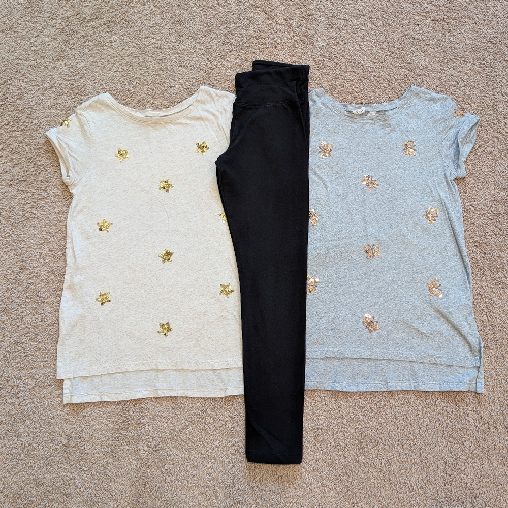 2 GAP Tunics & Justice Leggings
